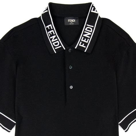 black fendi collar polo|Shop Black Fendi Online .